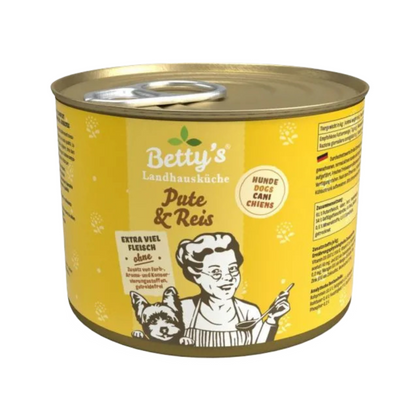 Betty’s Landhausküche Hunde – Pute & Reis – die feine Kost für deinen Hund