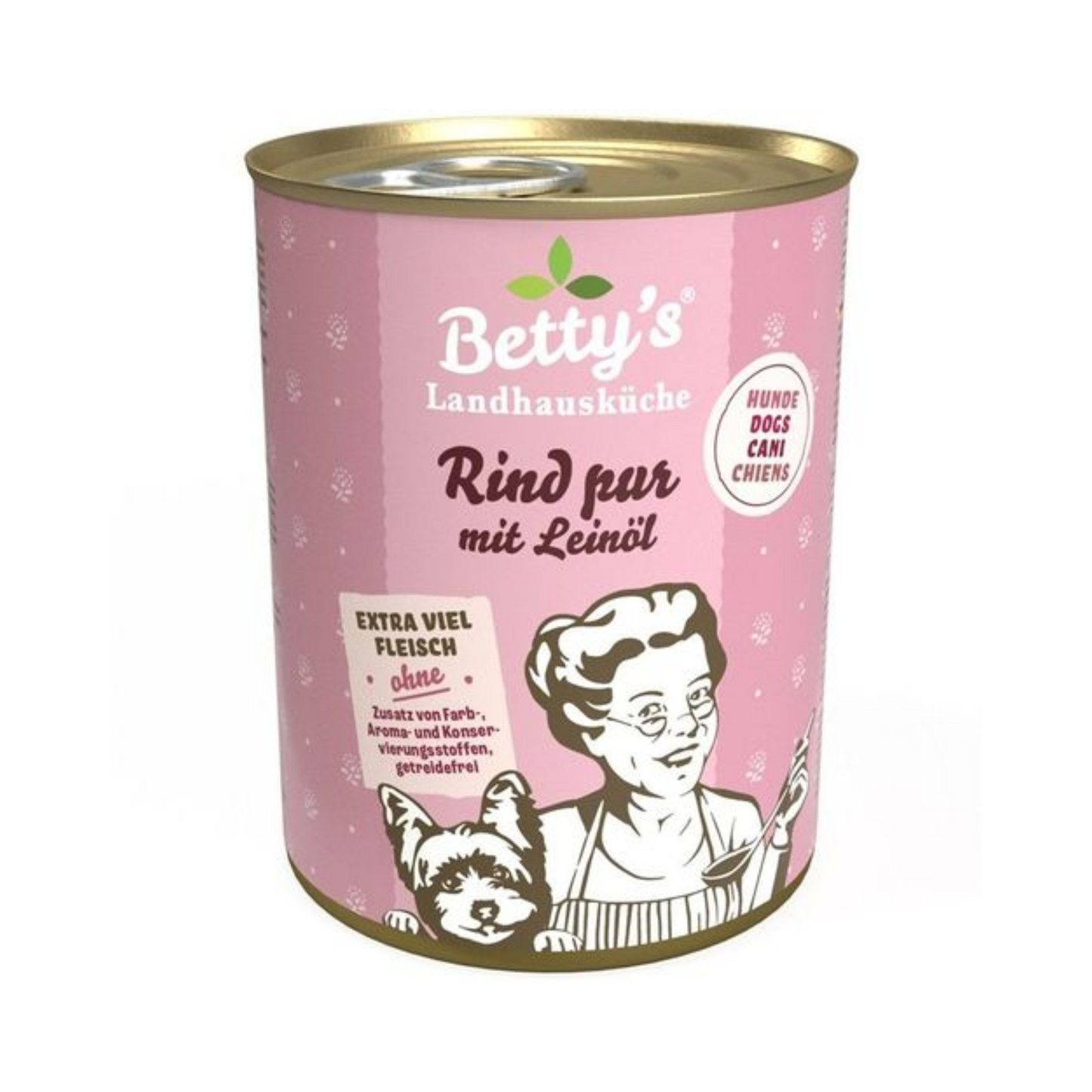 Betty’s Landhausküche Rind pur – Natürliches Hundefutter mit Leinöl