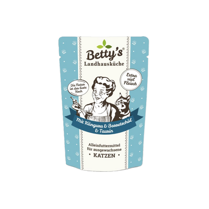 Betty’s Landhausküche – Känguru mit Geflügel und Kartoffeln für ausgewachsene Katzen