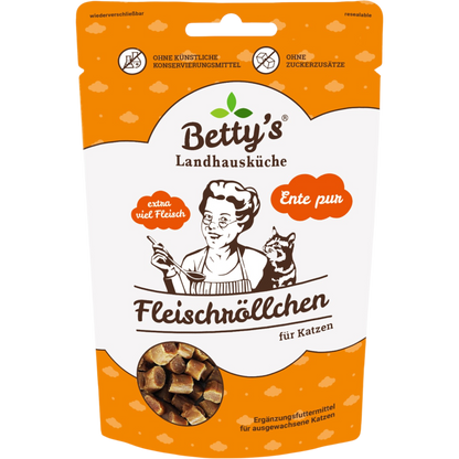Betty’s LHK Cat - Fleischröllchen Ente pur