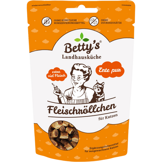 Betty’s LHK Cat - Fleischröllchen Ente pur