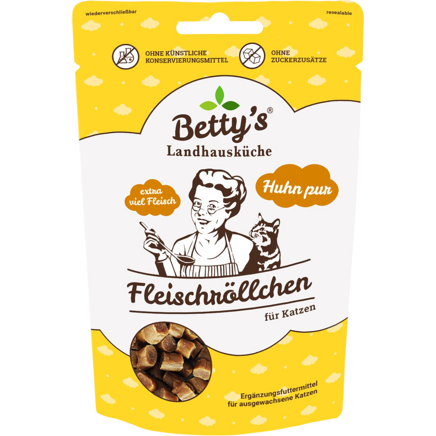Betty’s LHK Cat - Fleischröllchen Huhn pur