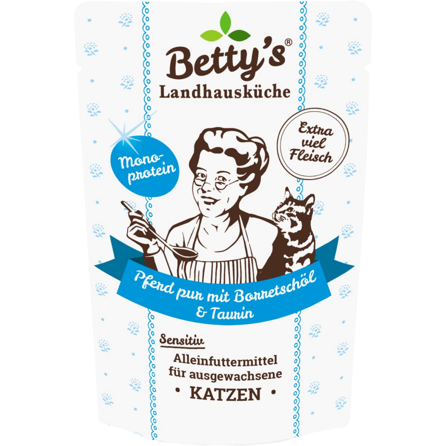 Betty´s LHK Cat - Frischebeutel mit Pferd pur