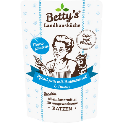 Betty´s LHK Cat - Frischebeutel mit Pferd pur