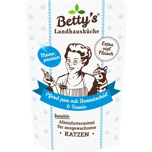 Betty´s LHK Cat - Frischebeutel mit Pferd pur