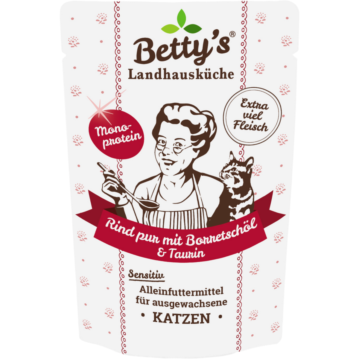 Betty´s LHK Cat - Frischebeutel mit Rind pur
