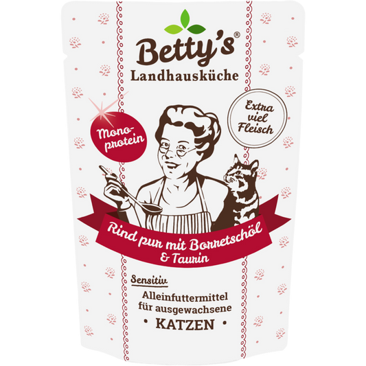 Betty´s LHK Cat - Frischebeutel mit Rind pur