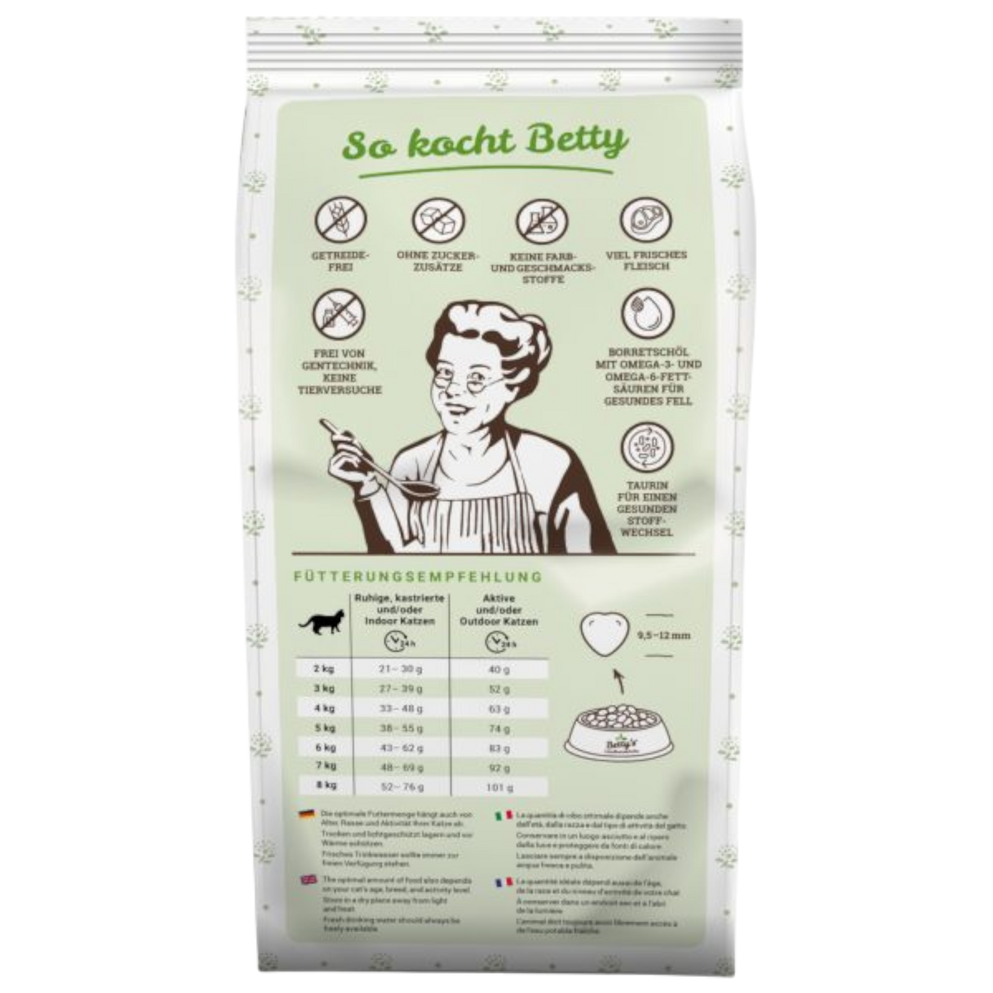 Betty’s Landhausküche Katze Adult – Kaninchen pur  Monoprotein. Sensibel. Konsequente Qualität.