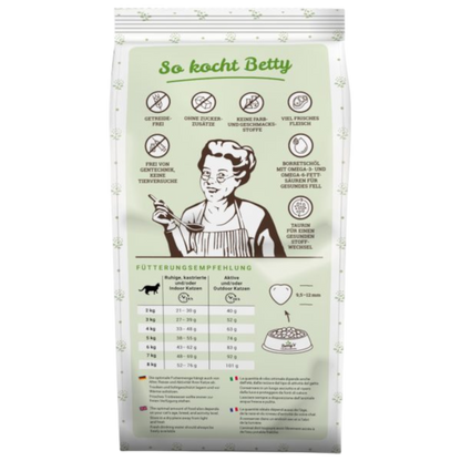 Betty’s Landhausküche Katze Adult – Kaninchen pur  Monoprotein. Sensibel. Konsequente Qualität.
