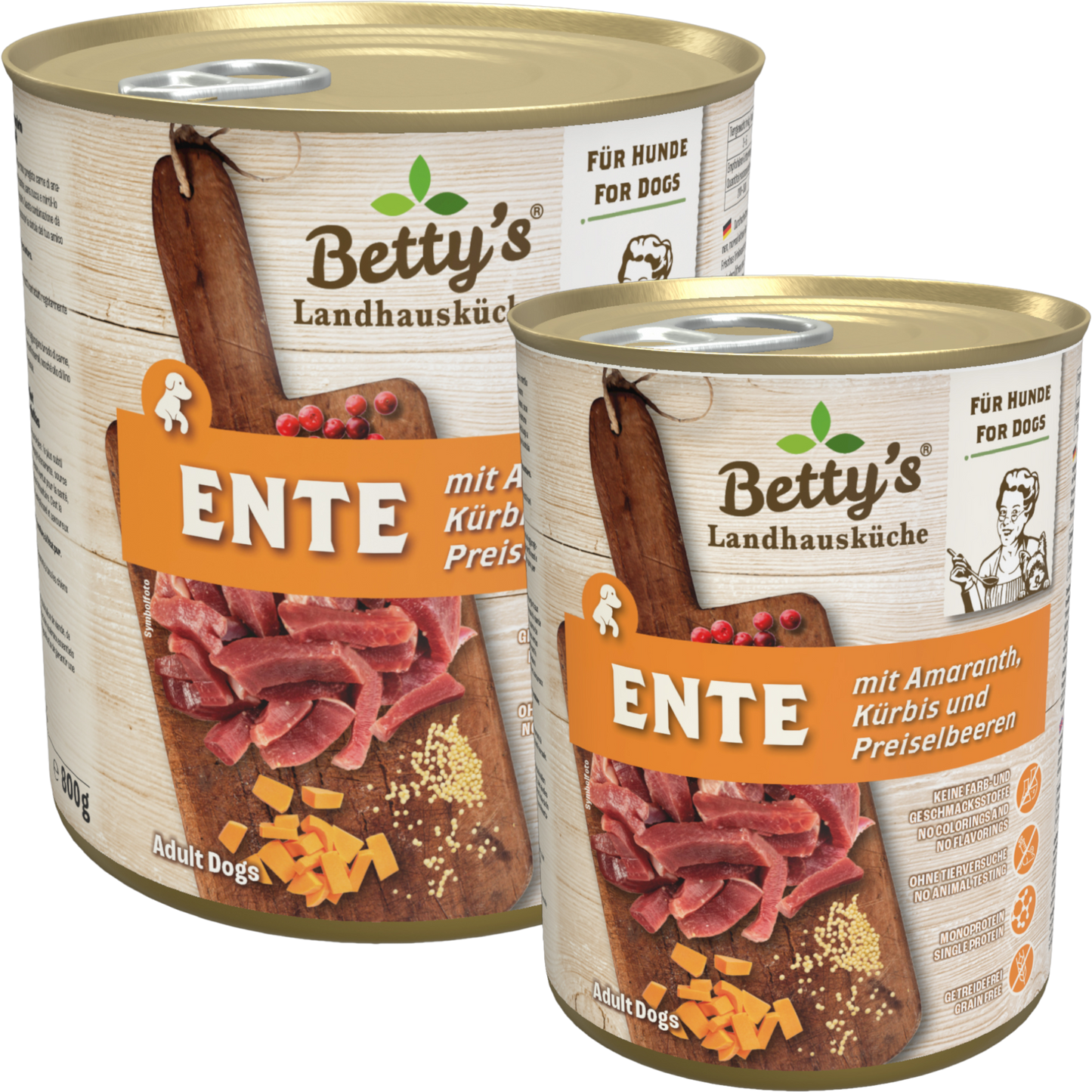 Betty’s LHK Dog - Ente mit Amaranth, Kürbis & Preiselbeere