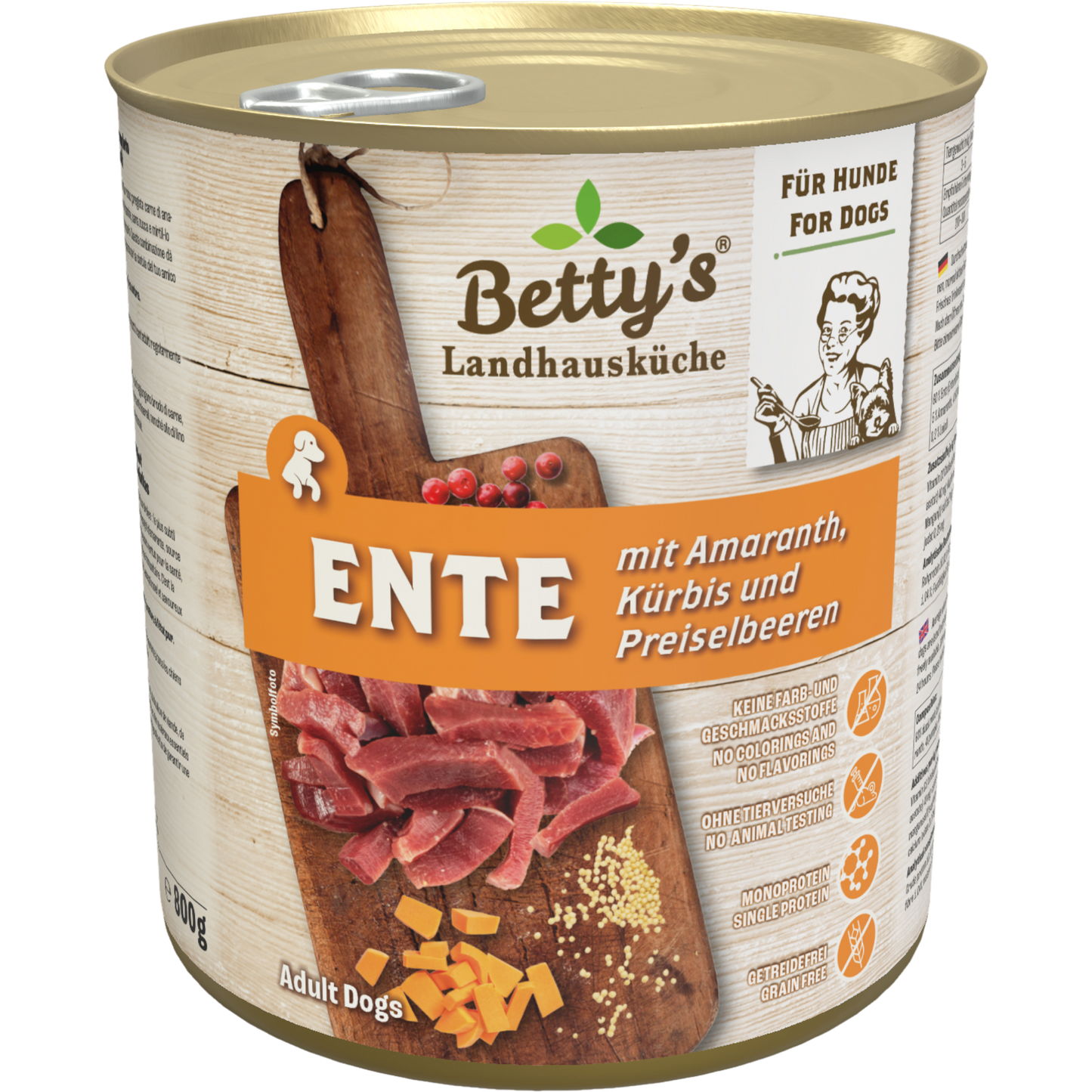 Betty’s LHK Dog - Ente mit Amaranth, Kürbis & Preiselbeere