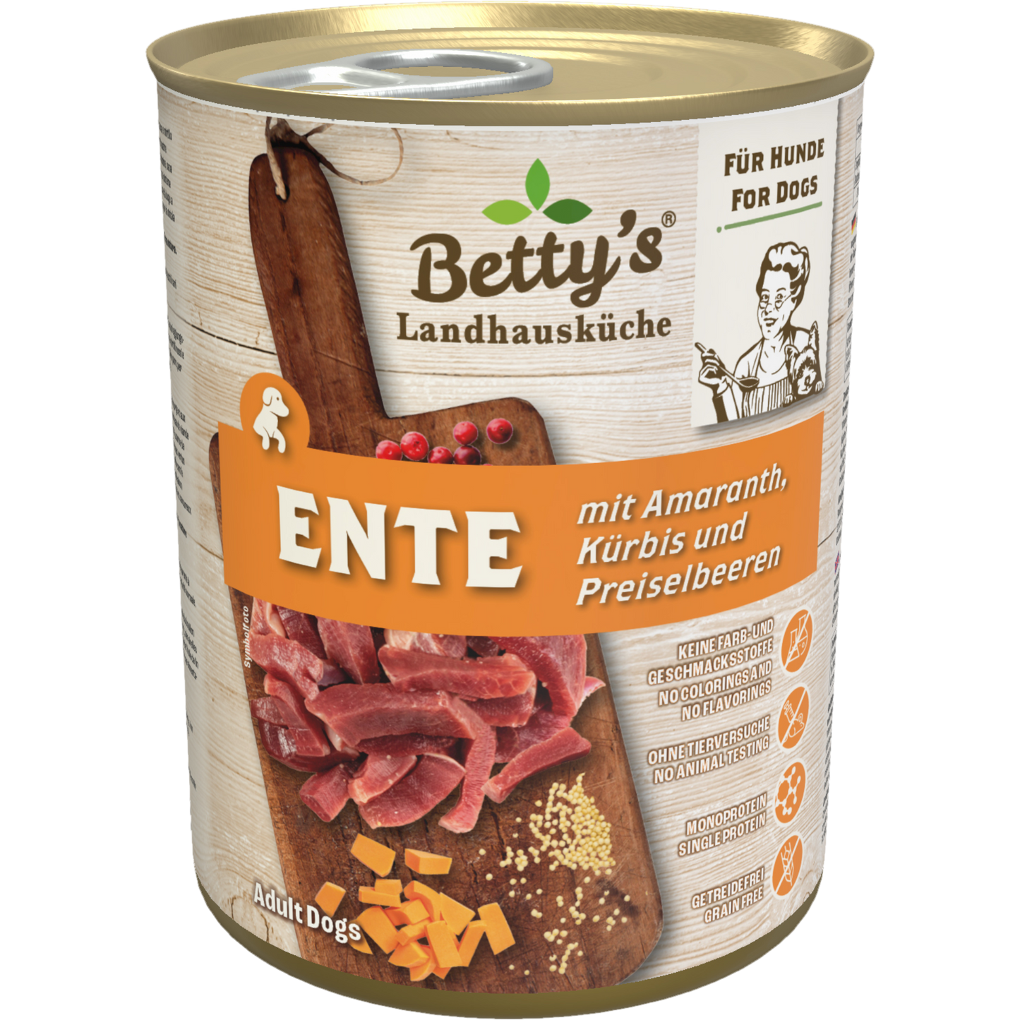Betty’s LHK Dog - Ente mit Amaranth, Kürbis & Preiselbeere