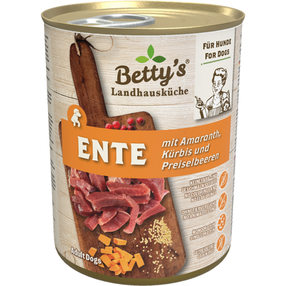 Betty’s LHK Dog - Ente mit Amaranth, Kürbis & Preiselbeere
