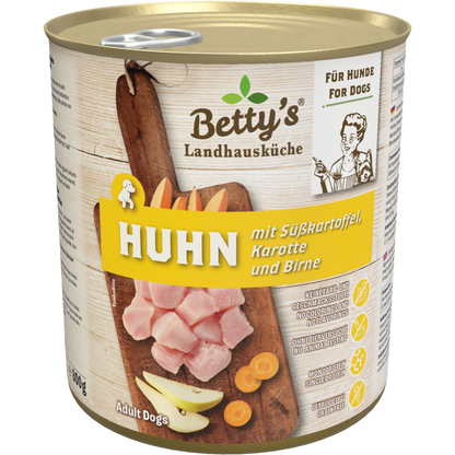 Betty’s LHK Dog – Huhn mit Süßkartoffel, Karotte & Birne