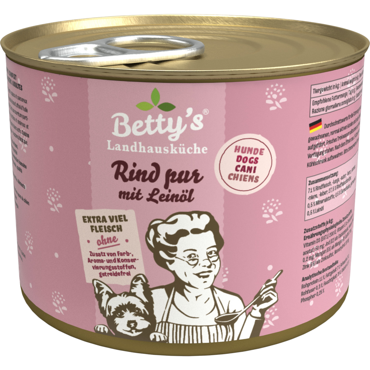 Betty’s LHK Dog - Rind pur mit Leinöl