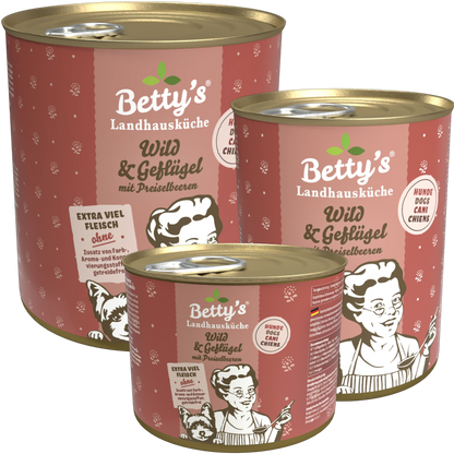Betty's LHK - Wild & Geflügel mit Preiselbeeren
