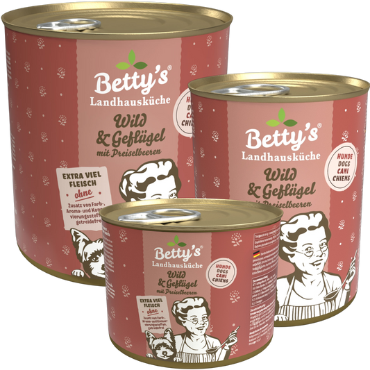 Betty's LHK - Wild & Geflügel mit Preiselbeeren