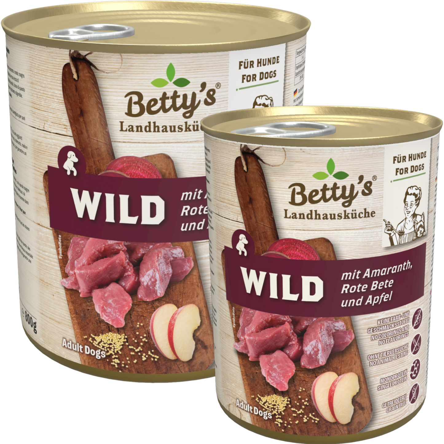 Betty’s LHK Dog - Wild mit Amaranth, Rote Bete & Apfel