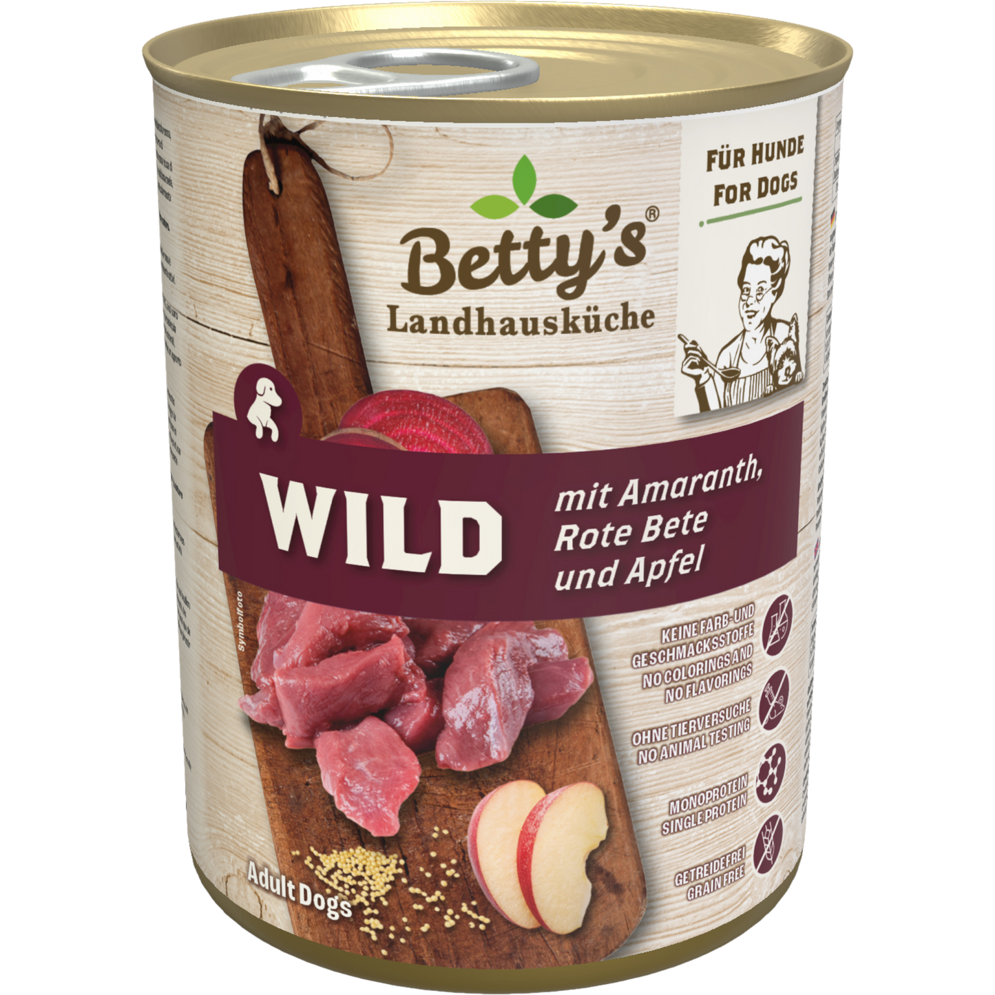 Betty’s LHK Dog - Wild mit Amaranth, Rote Bete & Apfel