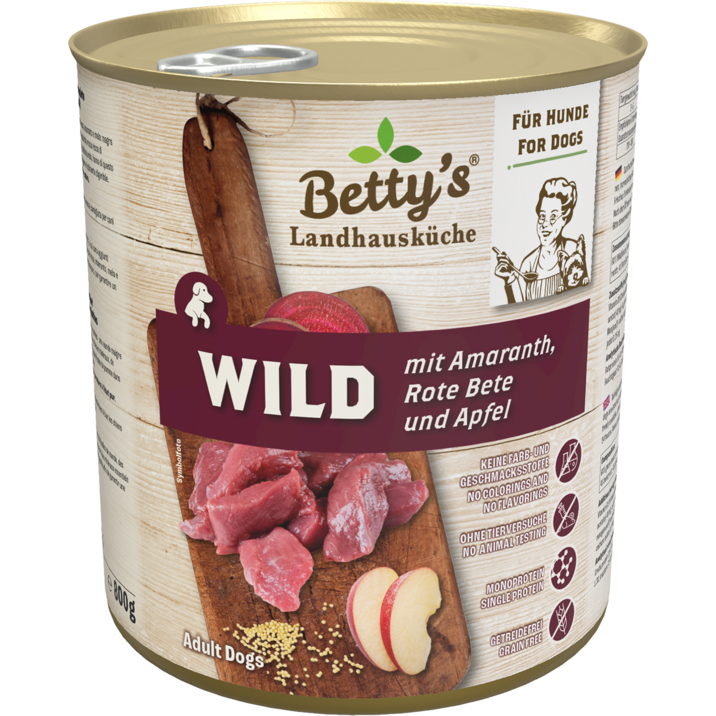 Betty’s LHK Dog - Wild mit Amaranth, Rote Bete & Apfel