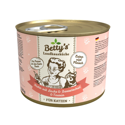 Betty’s Landhausküche – Huhn mit Lachs & Borretschöl
