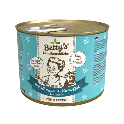 Betty’s Landhausküche – Känguru mit Geflügel und Kartoffeln für ausgewachsene Katzen