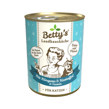 Betty’s Landhausküche – Känguru mit Geflügel und Kartoffeln für ausgewachsene Katzen