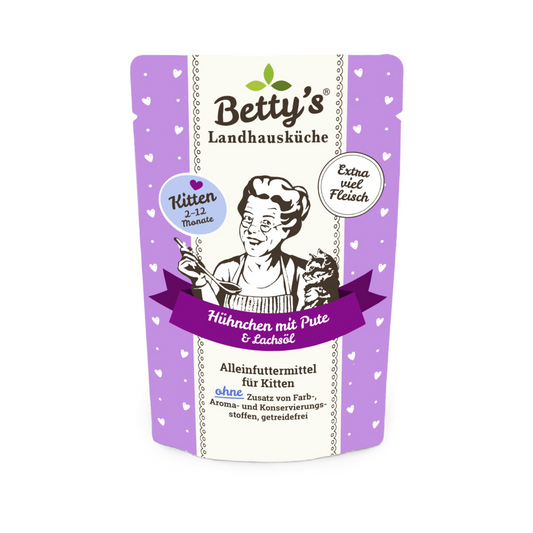 Betty’s Landhausküche – Hühnchen & Pute für Kitten: Der perfekte Start ins Abenteuer Leben