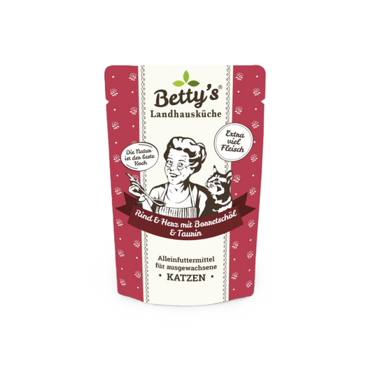 Bettys Landhausküche Rind & Herz – Natürliches Nassfutter für echte Feinschmecker