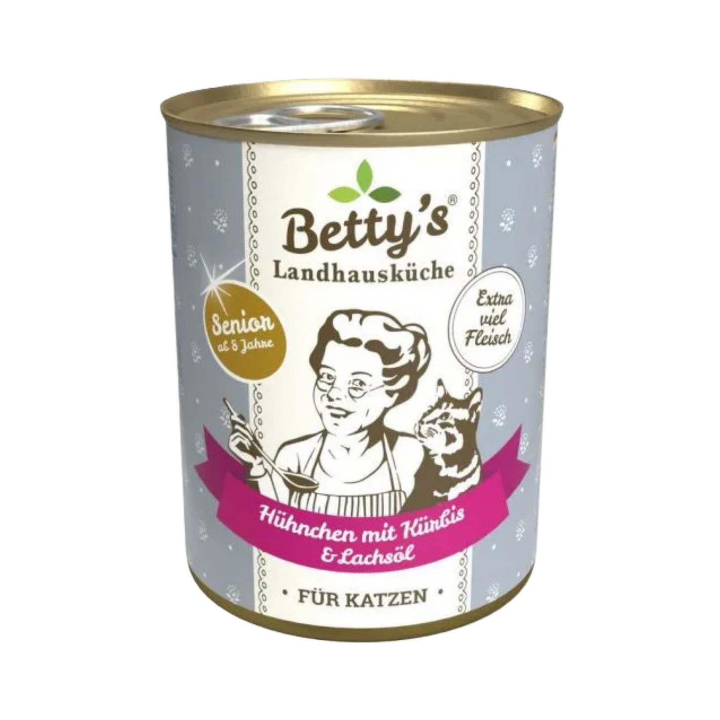 Betty’s Landhausküche Senior – Hühnchen mit Kürbis & Lachsöl: Liebevolle Ernährung für Katzen in ihren besten Jahren