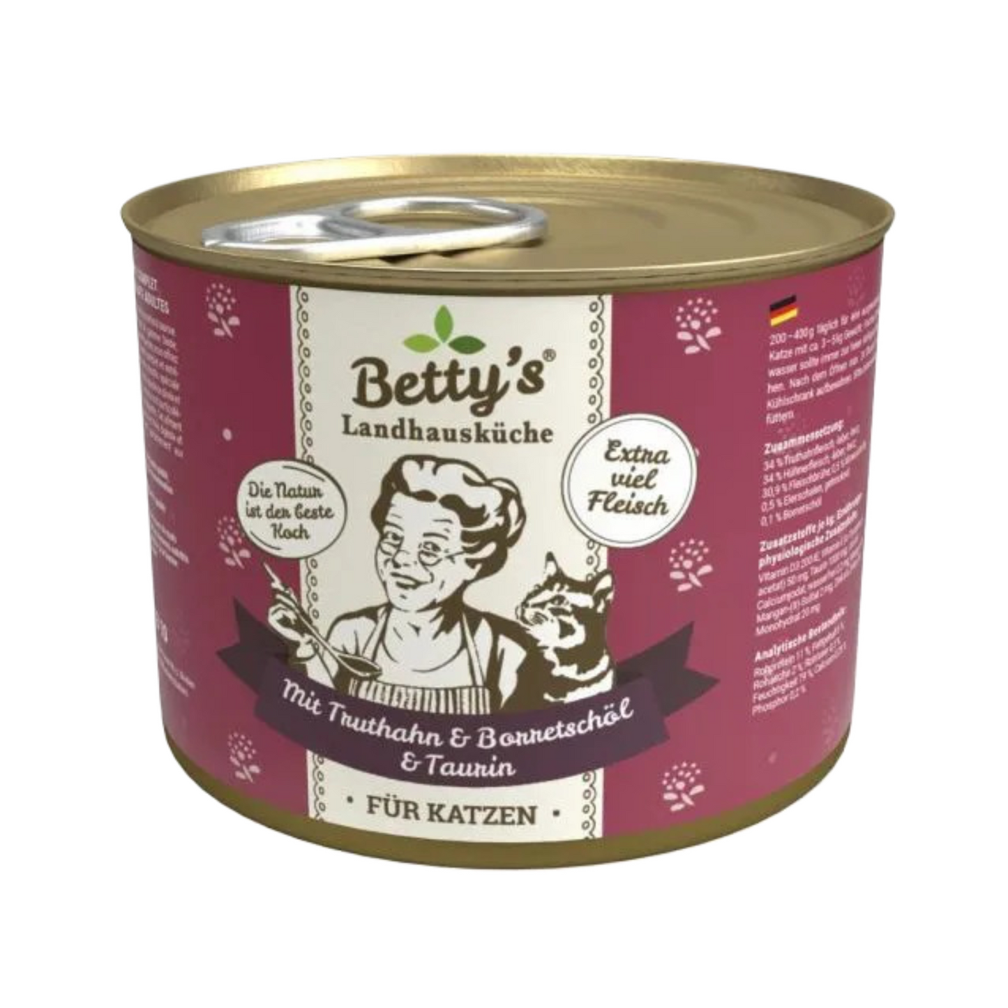 Betty’s Landhausküche – Truthahn & Borretschöl: Feine Landhauskost für anspruchsvolle Samtpfoten