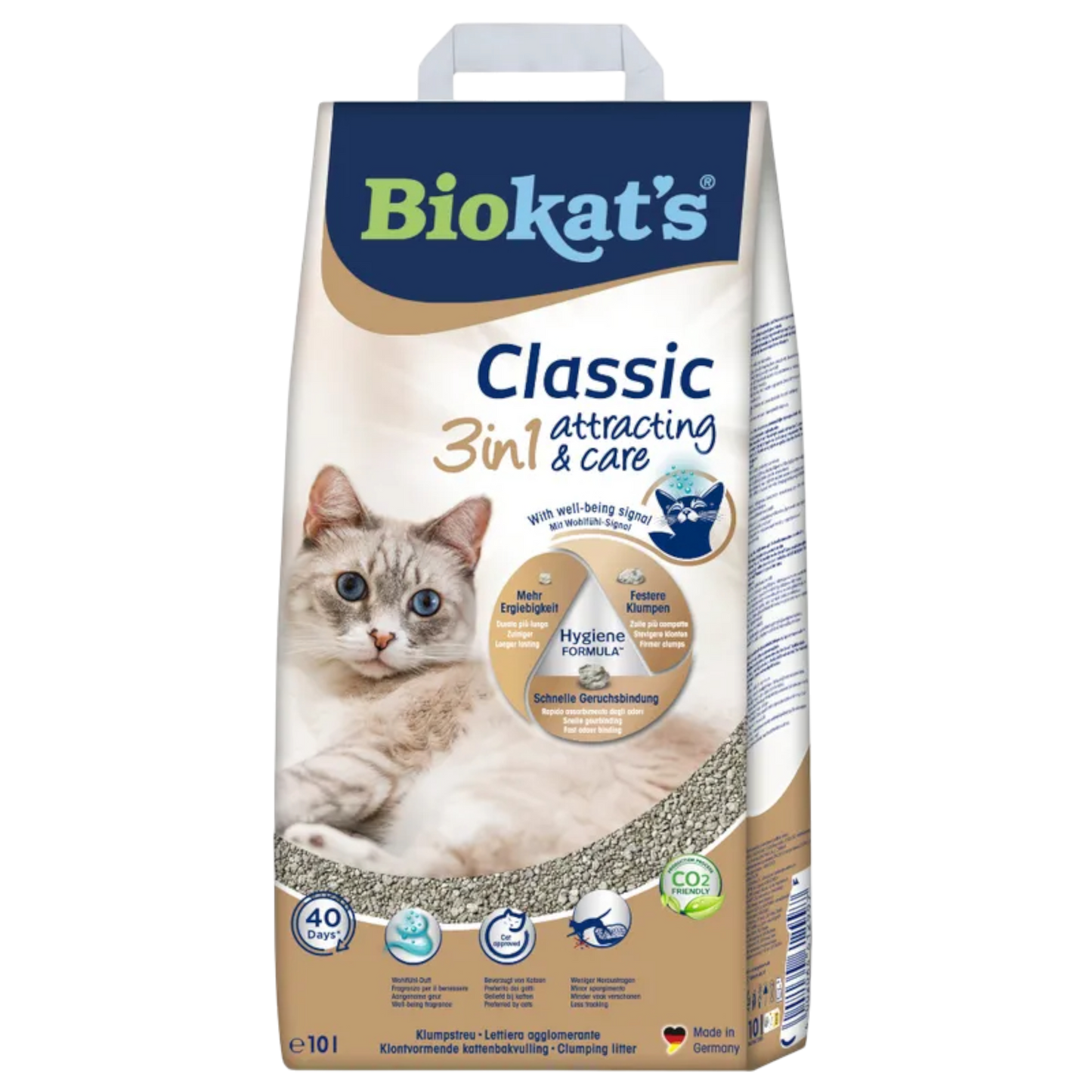 Biokat's Classic Attracting & Care - Katzenstreu mit Wohlfühl-Duft