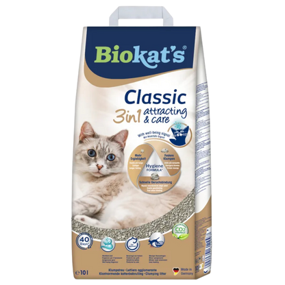 Biokat's Classic Attracting & Care - Katzenstreu mit Wohlfühl-Duft