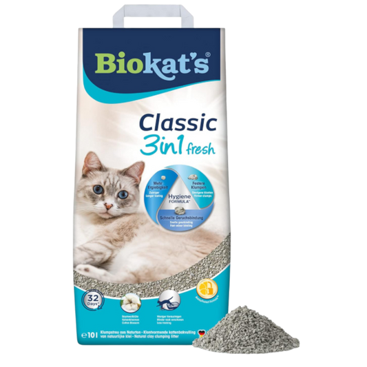 Biokat’s Classic Fresh Cotton 10l - Langanhaltende Frische, starke Klumpen, 3-Korn-Technologie