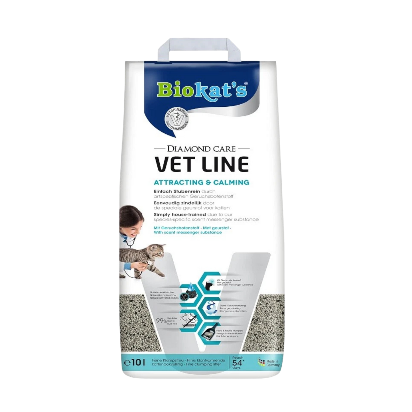 Biokat’s Diamond Care Attracting & Calming 10l - Für junge, ältere & gestresste Katzen – beruhigend, anlockend & extrem geruchsbindend