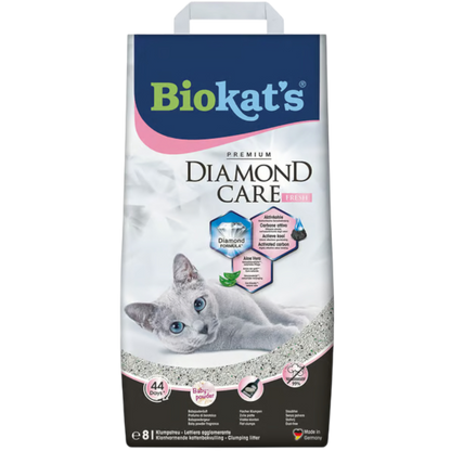 Biokat’s Diamond Care Fresh 8l - Aktivkohle + Aloe Vera + Frischeduft