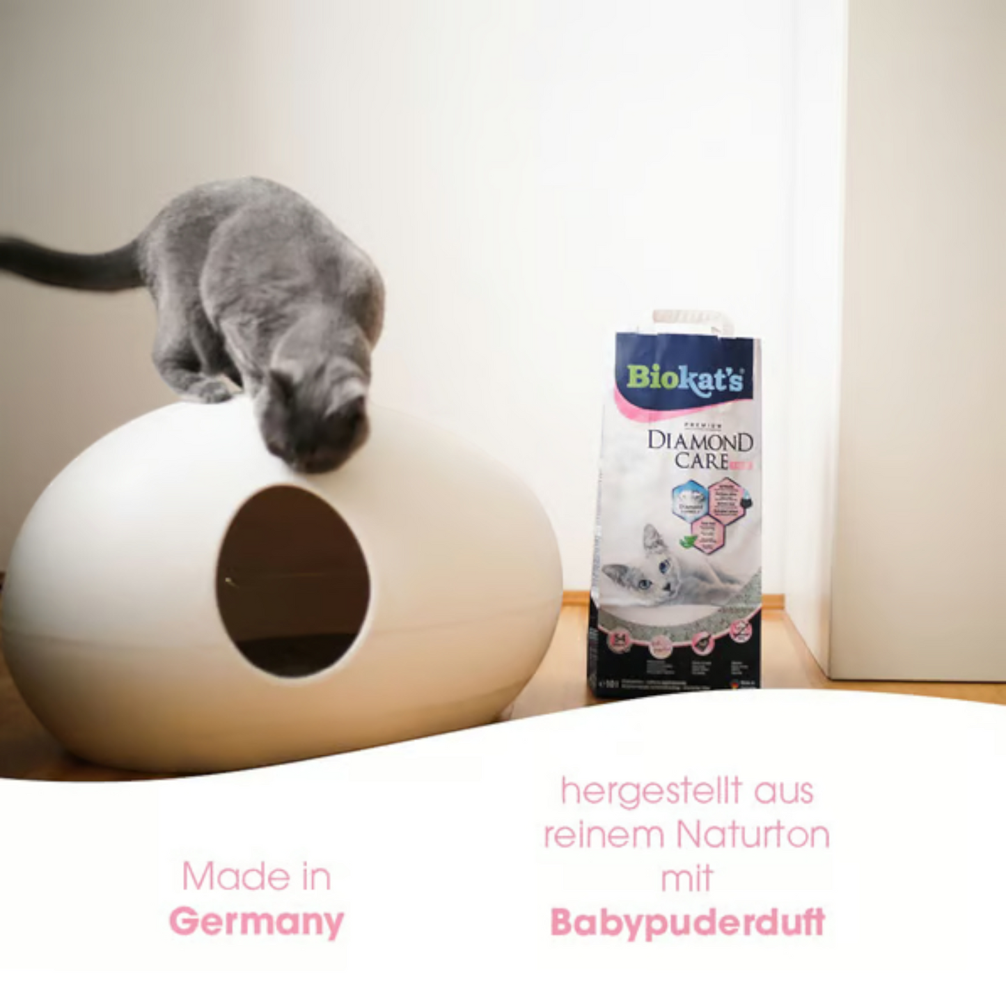 Biokat’s Diamond Care Fresh 8l - Aktivkohle + Aloe Vera + Frischeduft