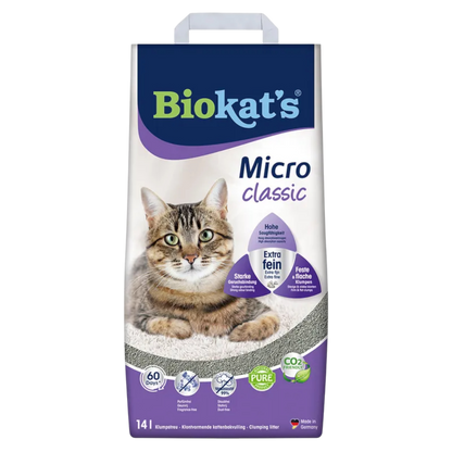 Biokat’s Micro Classic 14l - Extra feine Körnung – maximale Saugkraft & starke Geruchsbindung