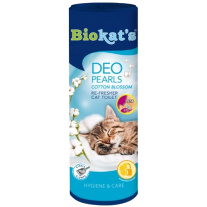 Biokats Deo Pearls Cotton Blossom 700 g – Der erfrischende Duft für Ihre Katzentoilette