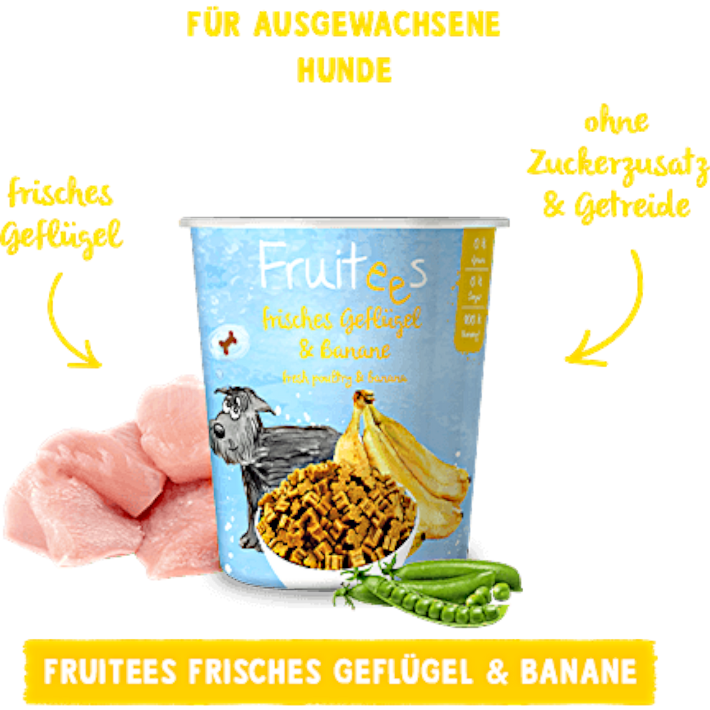 Bosch Fruitees - Frisches Geflügel & Banane
