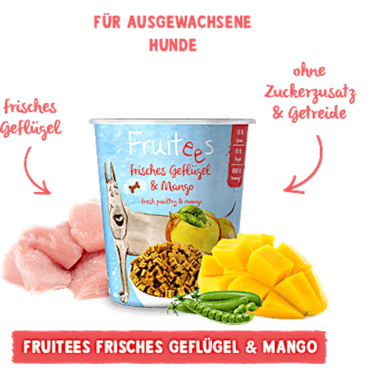 Bosch Fruitees - Frisches Geflügel & Mango