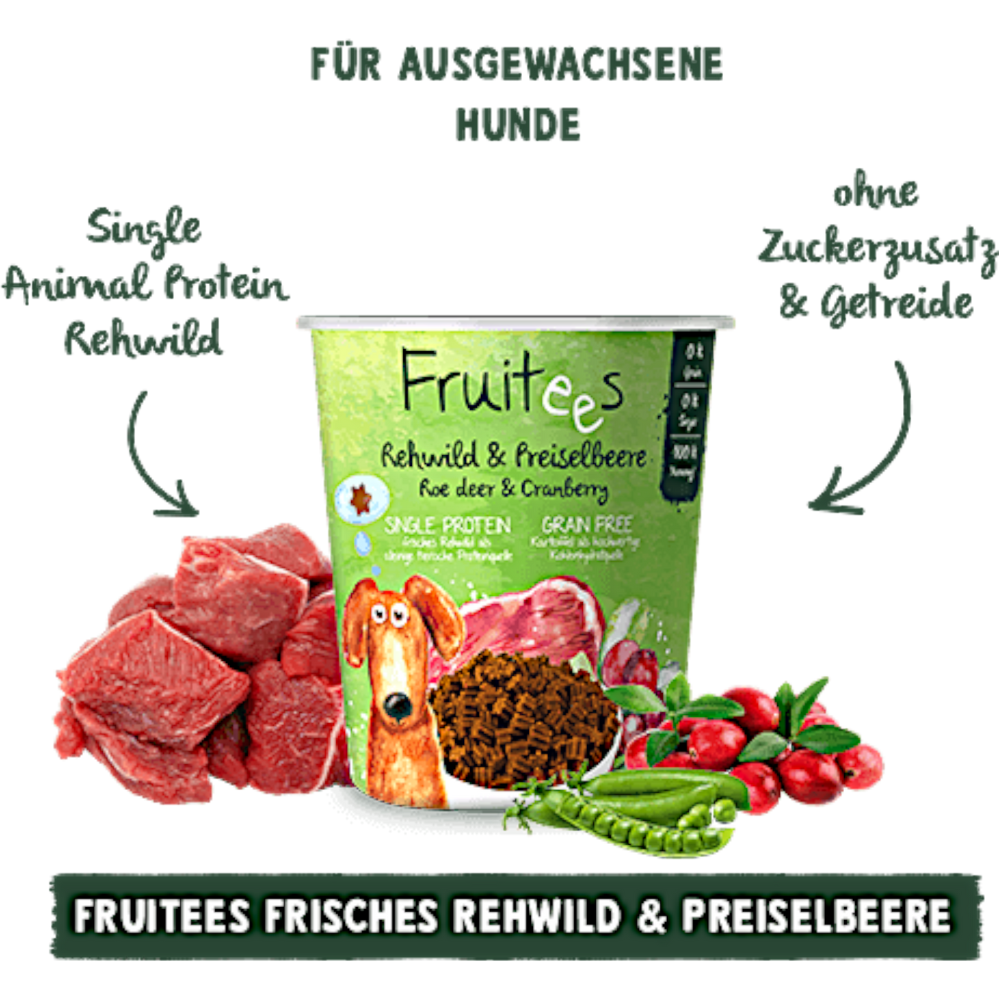 Bosch Fruitees - Rehwild & Preiselbeere