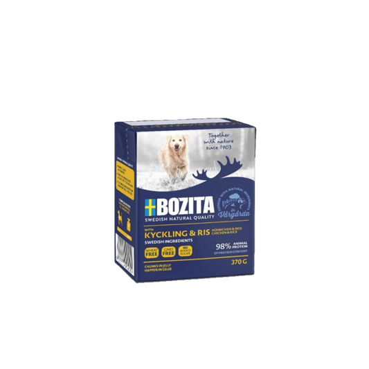 Bozita Dog Tetra - Recard Happen in Gelee mit Hühnchen & Reis