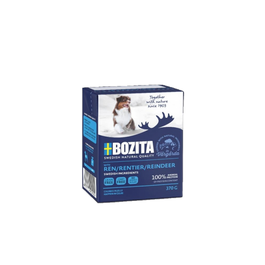 Bozita Dog Tetra - Recard Happen in Gelee mit Rentier