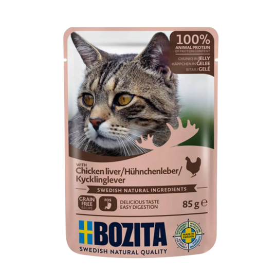 Bozita Häppchen in Gelee mit Hühnchenleber