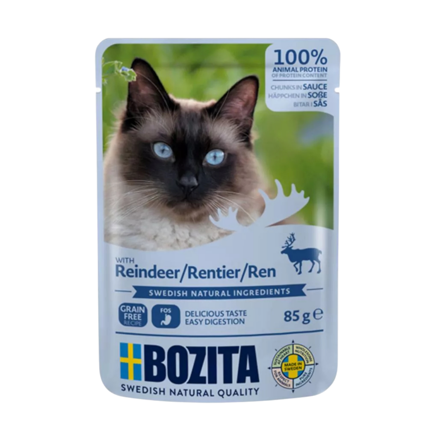 Bozita Häppchen in Sauce mit Rentier