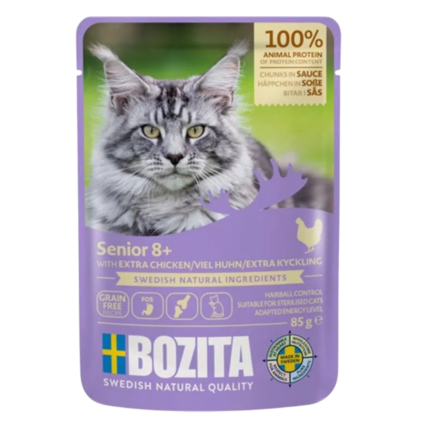 Bozita Senior 8+ Häppchen in Sauce mit viel Huhn