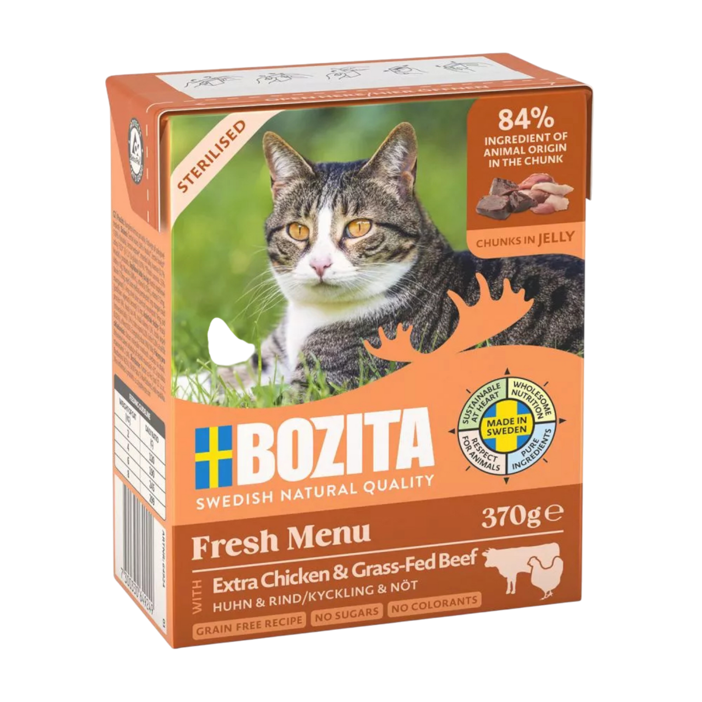 Bozita Sterilised Fresh Menu Häppchen in Gelee mit Huhn & Rind