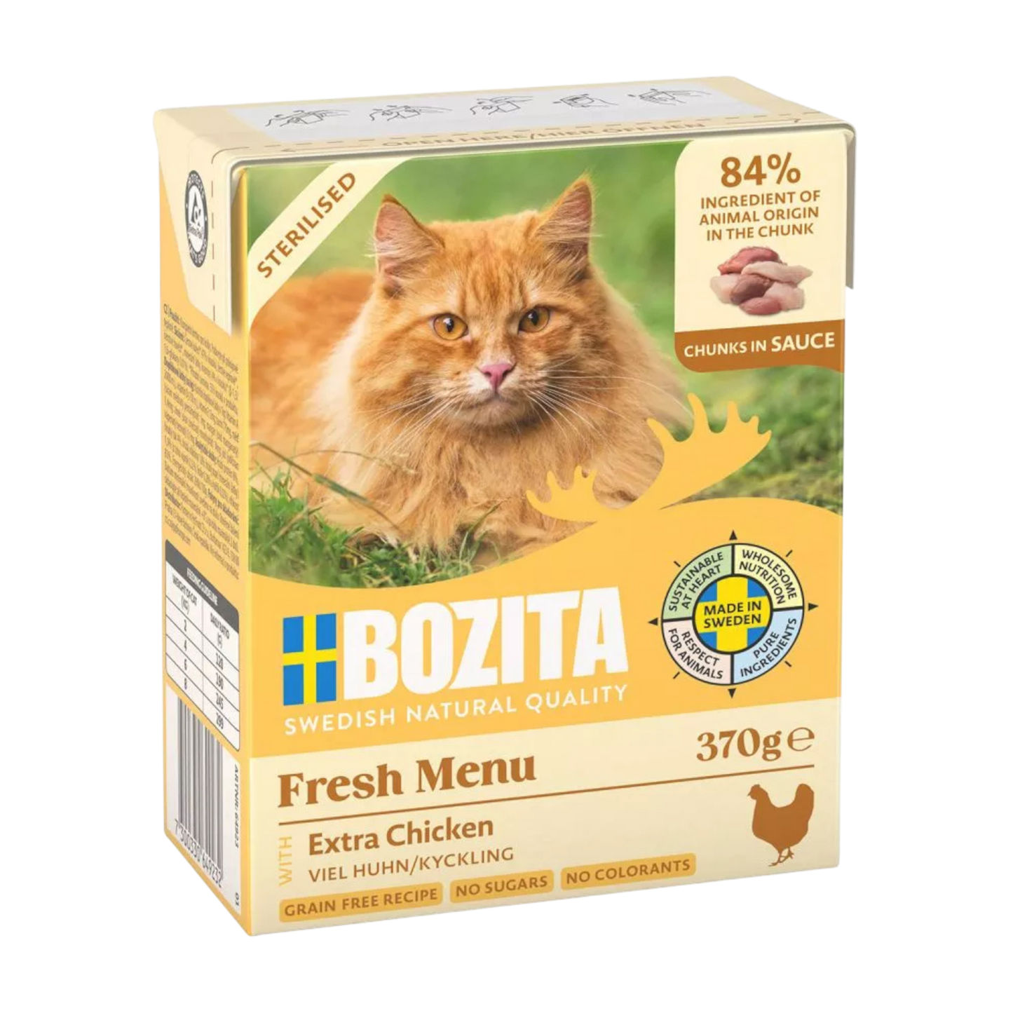 Bozita Sterilised Fresh Menu Häppchen in Sauce mit viel Huhn