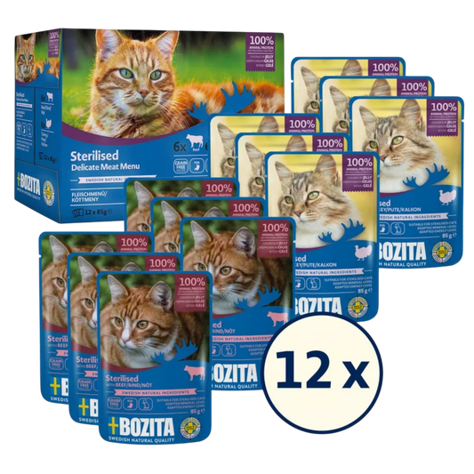 Bozita Sterilised Häppchen in Gelee Multibox